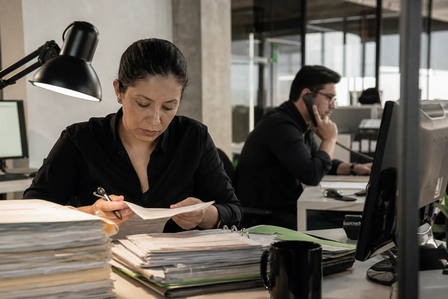 Financial operations and reconciliation workspace in SOBERAN