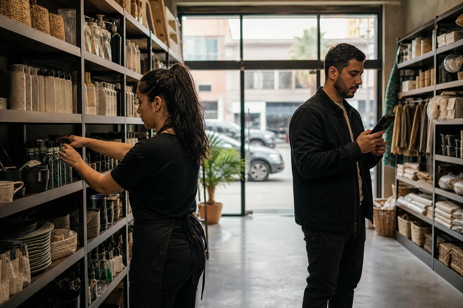 Equipo de retail coordinando inventario de tienda y fulfillment